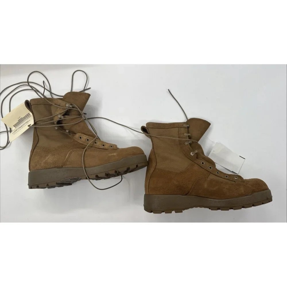 McRae Army Combat Boots Mens 11.5R Tan Leather Temp Weather  display picture 3